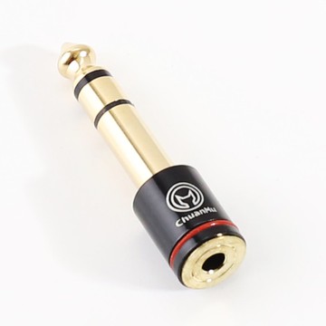 鍍金6.35轉3.5mm【川木】全新現貨【P228】耳機轉接頭功放電子琴