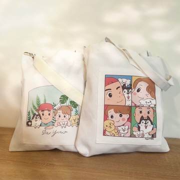 【現貨&限時免運中】大姚Dayao 合作款客製化帆布袋 有拉鍊 有內袋 有提把 可條肩帶 12安耐用帆布料 側背手提皆可