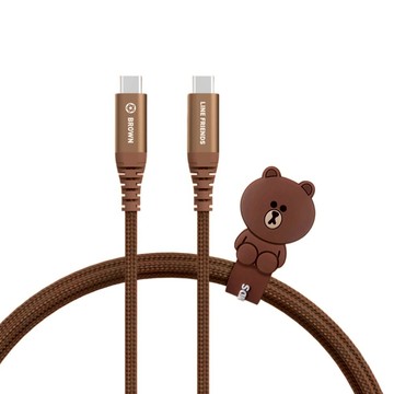 ONPRO USB3.2 Gen 2 傳輸線 Type-C-C  1.5m  熊大款 咖啡色  1條