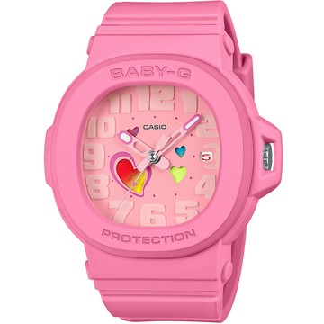 CASIO BABY-G 俏皮愛心 繽紛轉盤指針女錶 BGA-10-4A
