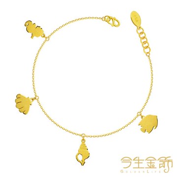 【今生金飾】美人魚手鍊 黃金手鍊