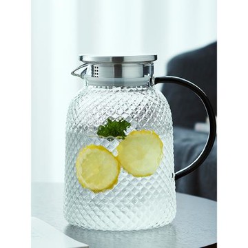 冷水壺玻璃杯家用涼水壺耐高溫果茶壺北歐冷泡扎壺瓶耐熱水杯夏季