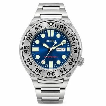 SEIKO 深海先鋒時尚腕錶-銀X藍-SHC057P1