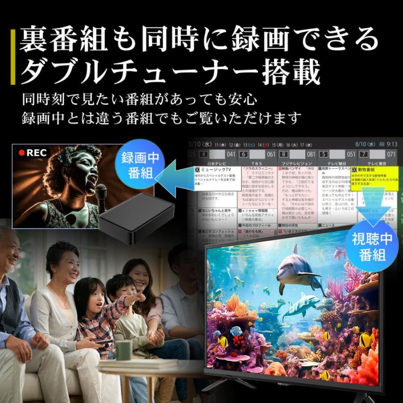 FFF SMART LIFE CONNECTED IRIE FFF-TV24WBK2 | LINEショッピング