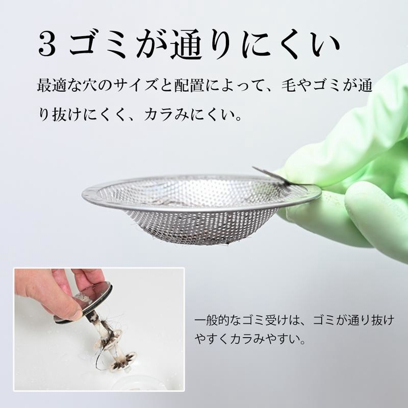 排水口 ゴミ受け ステンレス 洗面台 ユニットバス 排水溝