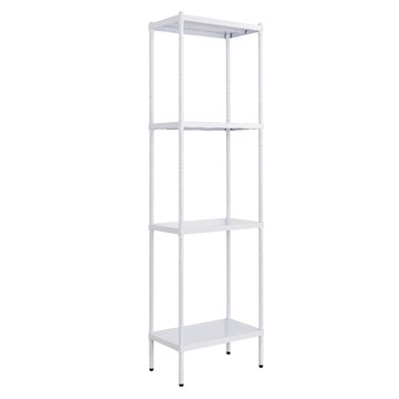 【dayneeds】極致工藝 60X45X210cm 四層鐵板架/二色可選白色