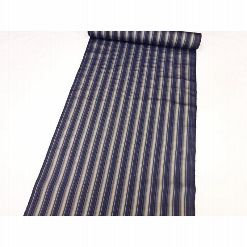 新品】本場縞大島反物 藍染 絹100% 【公式通販】