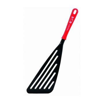 asdfkitty*日本製 KITTY 不沾鍋專用 耐熱紅柄有洞長鍋鏟/牛排拍-有刻made in japan