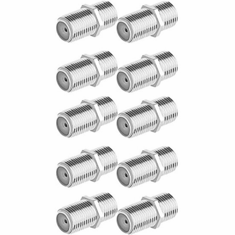 F型プラグ 中継接栓 延長用10 個セットsleijaooeテレビtvアンテナケーブル 地デジ Catv Bs Cs 分波器 同軸ケーブ 通販 Lineポイント最大0 5 Get Lineショッピング