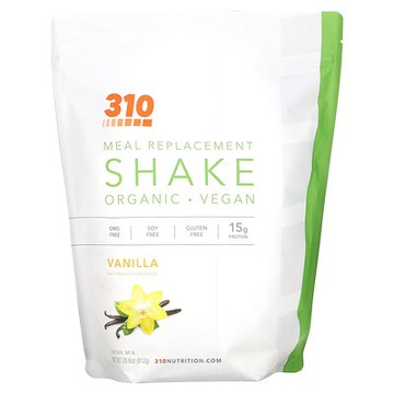 310 Nutrition, 有機代餐奶昔，香草味，28.6 盎司（812 克）