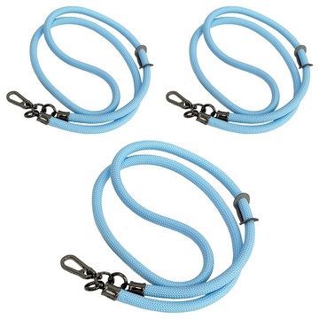 葉子小舖 手機掛繩 細款 附夾片 6mm  淺藍色  3條