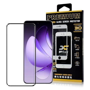 Reno 13 系列貼 for OPPO RENO 13 PRO 全膠3D曲面滿版玻璃貼-黑