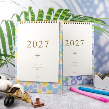 【conifer綠的事務】2027年25K時間絮語直式桌曆