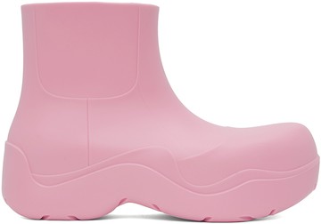 Bottega Veneta 粉色 Puddle 踝靴