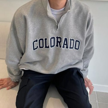半拉鏈衛衣男美式潮牌春秋復古情侶上衣ins寬松字母刺繡百搭外套
