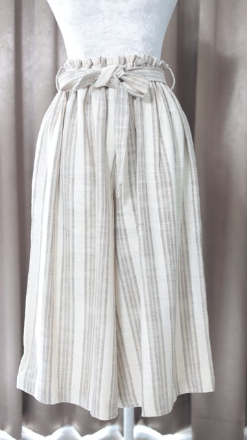 Loom & Leaf - 手捻棉手工編織寬褲