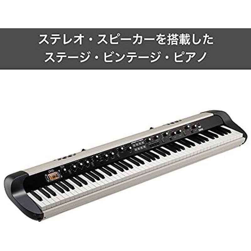 電子楽器 KORG コルグ ステージ・ビンテージ・ピアノ SV-2 電子ピアノエフェクト 真空管 アンプ スピーカー内蔵 ピアノ鍵盤 73鍵 ホワイト