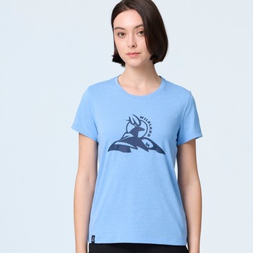 【WILDLAND荒野】女wildland-20周年經典紀念T牛仔藍色