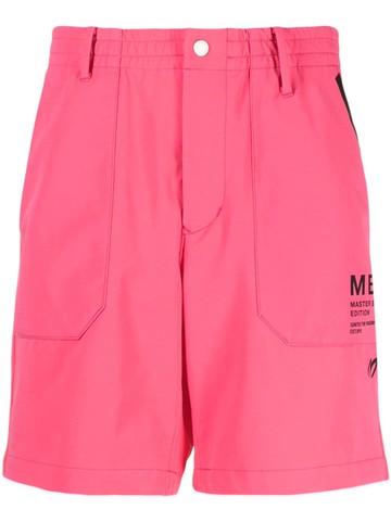 MASTER BUNNY EDITION - logo-patch elasticated-waist shorts - men - Nylon/Polyurethane - 2 - Pink