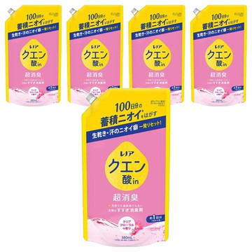 Lenor 蘭諾 檸檬酸消臭衣物漂洗劑補充包 清澈花香  380ml  5包