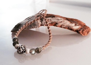 拉長石 ◇ SV ◇ 花邊手鍊