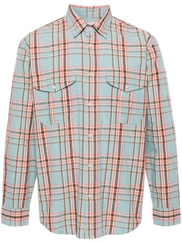 Filson - plaid-check cotton shirt - men - Cotton - M - Blue