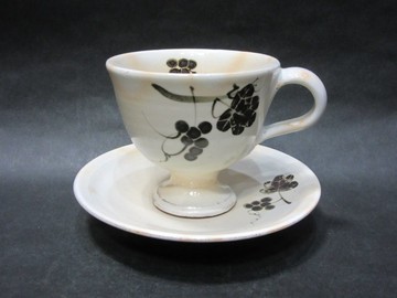 粉引唐津咖啡杯 (葡萄)