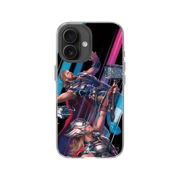 iPhone 16 Clear Case（相機按鈕） 透明 - 迪士尼-漫威 Marvel - 雷神索爾-愛與雷霆