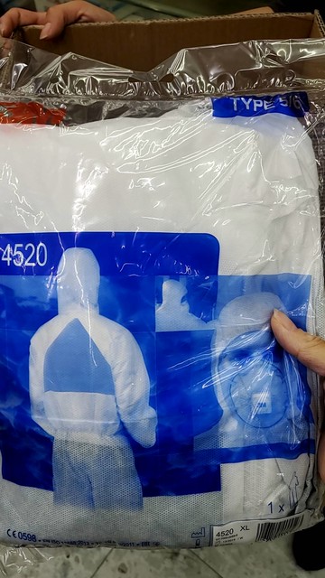 永大醫療~3M 4520 防護衣 - D級防護衣 全身防護衣(成本漲價很多.有疫情需要者在購買)Ｍ(適合身高150cm或兒童使用) 每件400元~現貨供應