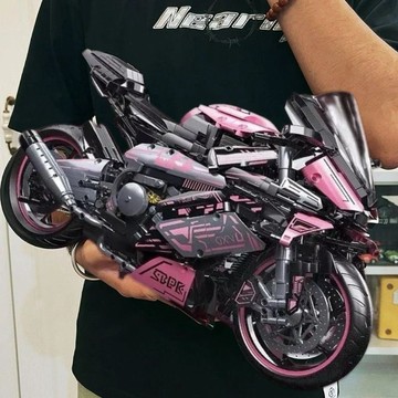 寶馬M1000RR摩托車高難度拼裝玩具 模型 擺件 禮物 寶馬摩托車模型 拼裝設計 收藏擺件禮物