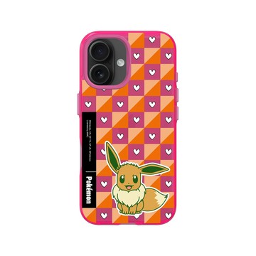 iPhone 16 Clear 粉漾桃 - 寶可夢 Pokemon - 多彩系列-伊布格紋