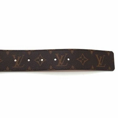 LOUIS VUITTON ベルト グレー キャンバス LOUIS VUITTON ルイヴィトン M0256 サンチュール LVイニシャル