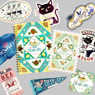 Pinkoi限定 歐比王 閃耀水果百匯三件組 附隨機燙箔貼紙