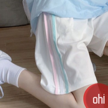 【ohi】寬鬆直筒五分運動短褲 夏款 五分褲 運動褲 短褲 直筒 韓版 女生短褲 運動短褲 休閒褲 運動GPD17