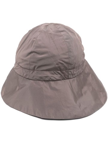 Fabiana Filippi - drawstring-fastened bucket hat - women - Polyester - M - Brown