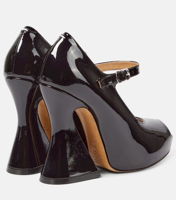 Maison Margiela Patent leather peep-toe Mary Jane pumps
