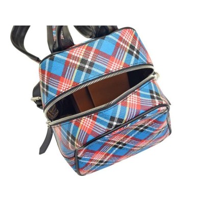 Vivienne Westwood Anglomania ■ SHUKA TARTAN 2wayバッグ PVC ブルー バッグ / バック / BAG / 鞄 / カバン ブランド  [0990009727]