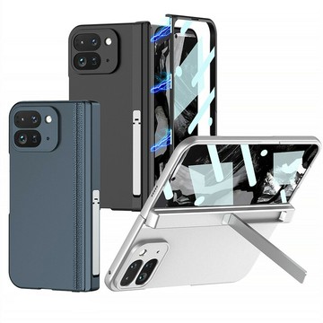 殼膜一體 Google Pixel 9 Pro Fold 摺疊手機殼 谷歌 Fold2 磁吸鉸鏈 磨砂防摔保護套