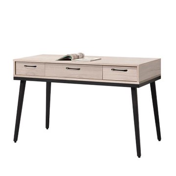 【唯熙傢俱】埃賽爾白橡色4尺書桌