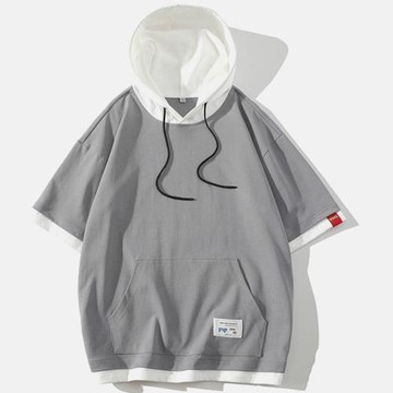 NASA聯名日系2024新款夏季男潮流寬松服潮牌學生短袖T恤五分袖半