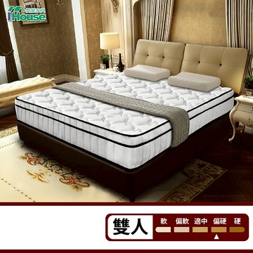 IHouse-【軟硬適中款】艾蜜拉 天然乳膠 三線透氣 蜂巢獨立筒床墊