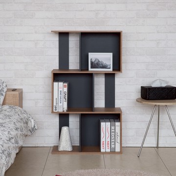 TZUMii莫爾三層櫃 空櫃 書櫃 收納櫃 置物櫃 開放式書櫃 隔間櫃-日系雙色