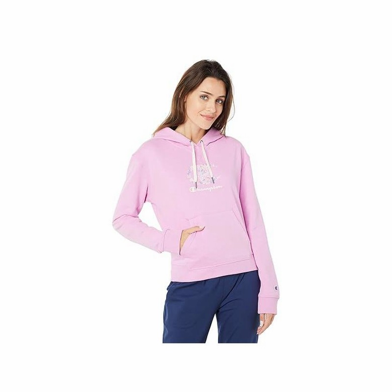 Champion Campus French Terry Hoodie Paper Orchid LINE