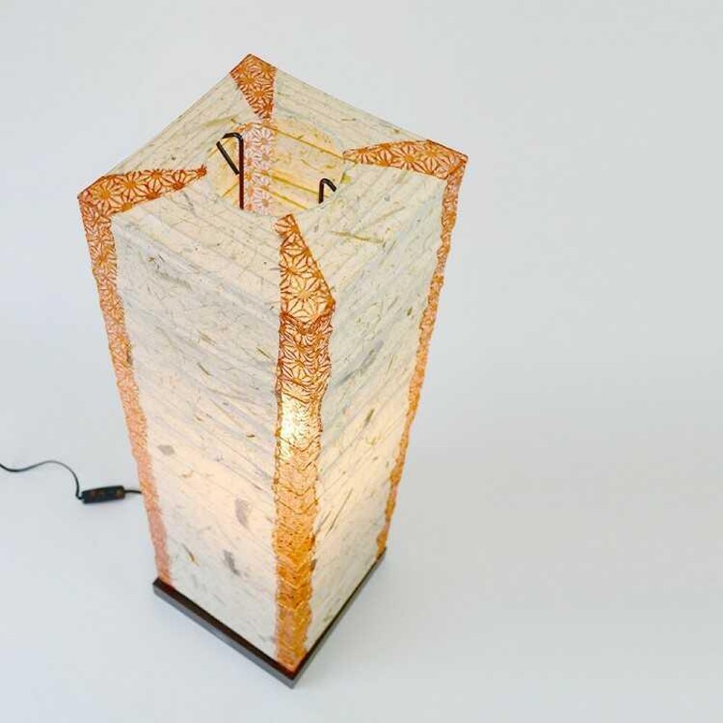 存在感】間接照明 縦長 ライト 照明 和風 バリ風 紙 スイッチ式 存在感