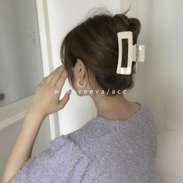 大號10.5cm韓國質感烤漆氣質發夾簡約時髦成人抓洗澡發飾