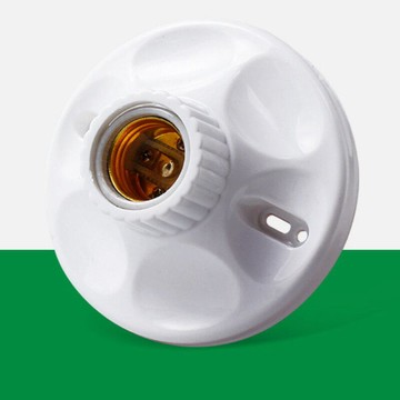 E27圓形燈座 12cm 燈頭 引掛燈座 吸頂燈座 銅柱 LED燈泡 螺旋燈泡【6260】 123便利屋