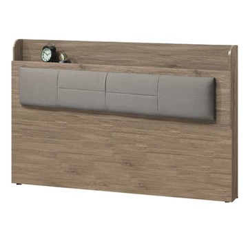 文創集 格斯5尺雙人耐磨皮革床頭片-152x14x106cm免組