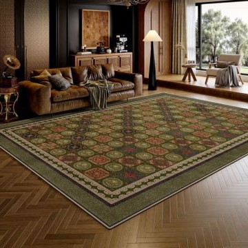 【匠俱】美式復古中古風 地毯 200x300cm 客廳免打理沙發茶几墊 臥室家用耐髒地墊