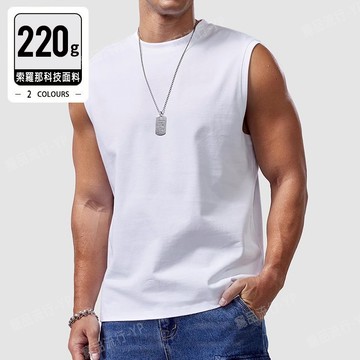 『癮品流行』男士速乾吸排寬肩背心 男內衣 男內著 涼感衣 速乾衣 索羅那 科技面料 房曬 吊嘎 大尺碼 背心 上衣男