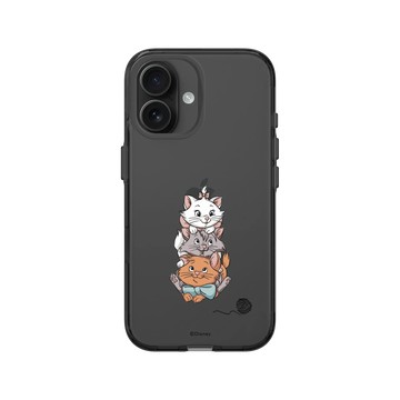 iPhone 16 Clear (相機按鈕) 酷墨灰 - 迪士尼-經典系列 Disney Classics - 貓兒歷險記 Les Aristochats - Marie, Berlioz et Toulouse